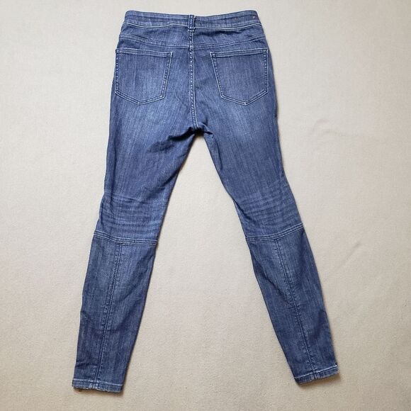 Pilcro and the Letterpress High-Rise Denim Moto Legging zip ankle size 28 - Picture 2 of 16